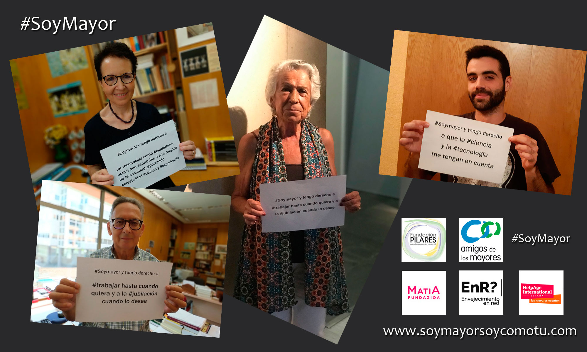 #SoyMayor: campaña por el 1 de octubre, Día Internacional de las Personas Mayores #SoyMayor: campaña por el 1 de octubre, Día Internacional de las Personas Mayores