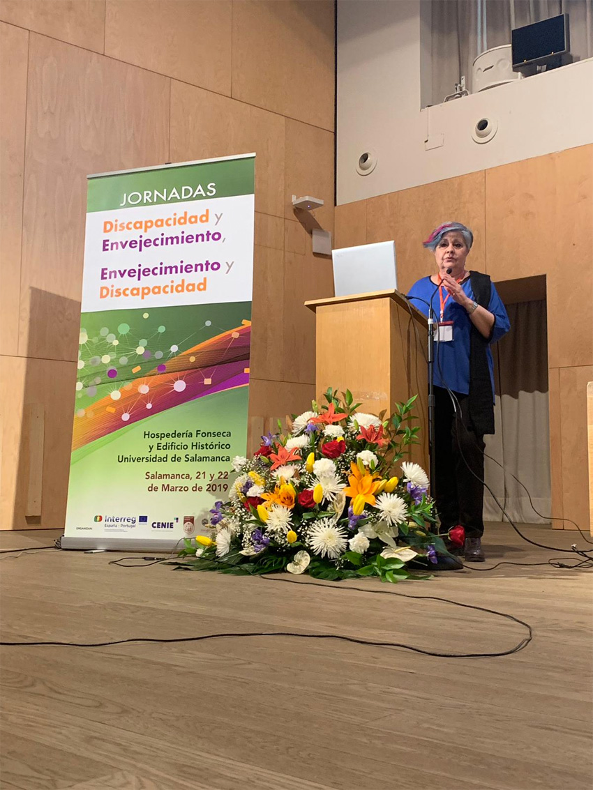 Pilar Rodríguez presente en la Jornada Discapacidad y Envejecimiento de Salamanca. 21-22/03/2019 Pilar Rodríguez en la Jornada Discapacidad y Envejecimiento de Salamanca