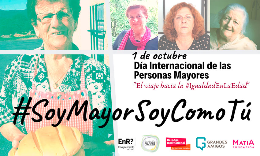 #SoyMayor: campaña por el 1 de octubre, Día Internacional de las Personas Mayores
