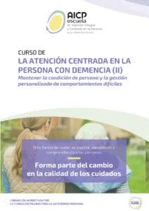 Curso Atención Centrada en la Persona con Demencia (II). Gestión de comportamientos difíciles Portada Ficha Curso ACP Demencia II