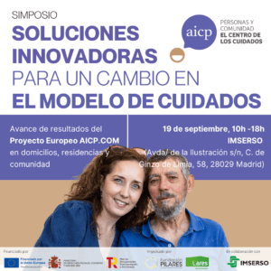 Carteleria RRSS Simposio AICP.COM Soluciones innovadoras para un cambio en el modelo de cuidados
